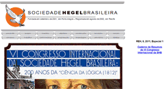 Desktop Screenshot of hegel2011.congressos.hegelbrasil.org